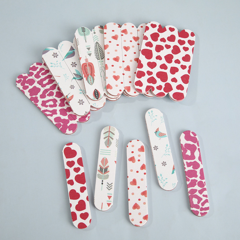 Cross-border cartoon-printed nail art sanding strips, double-sided for polishing and shaping nails, specifically designed for nail care and as accessories for artificial nails and nail glue Cross-border cartoon-printed nail art sanding strips, double-sided for polishing and shaping nails, specifically designed for nail care and as accessories for artificial nails and nail glue