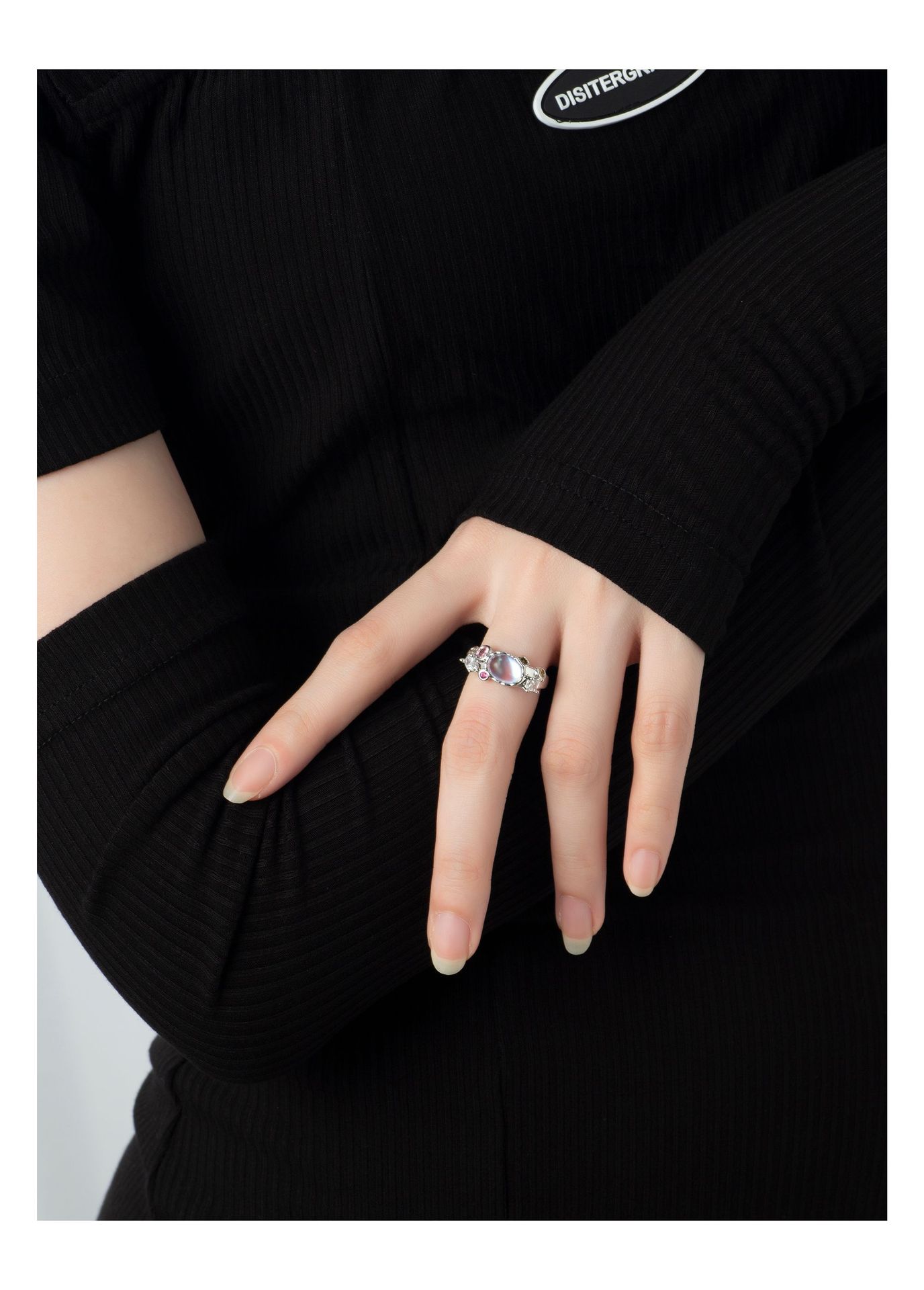 Fashion Geometric Copper Plating Zircon Rings 1 Piece