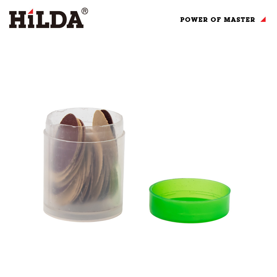 Hilda fábrica directa accesorios de molienda eléctrica traje flocado lija productos madera pulido y pulido papel lija especial