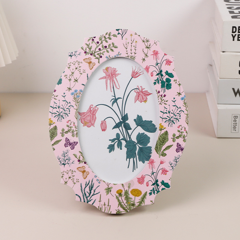 New Nordic Ins-Style Small Floral Minimalist Modern Creative Art Wooden Photo Frame Cross-Border Hot-Selling 4*6 Picture Frame