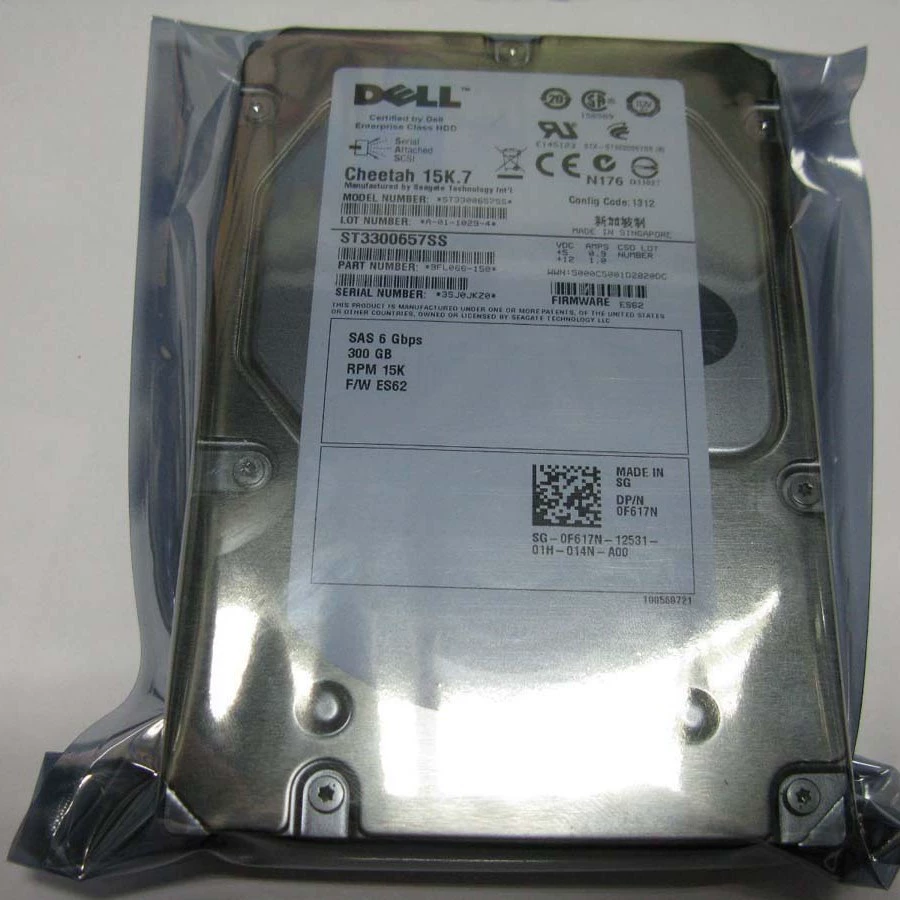 Оригинальный жесткий диск 300 ГБ SAS 3,5 дюйма 15K 0F617N ST3300657SS F617N гарантирован