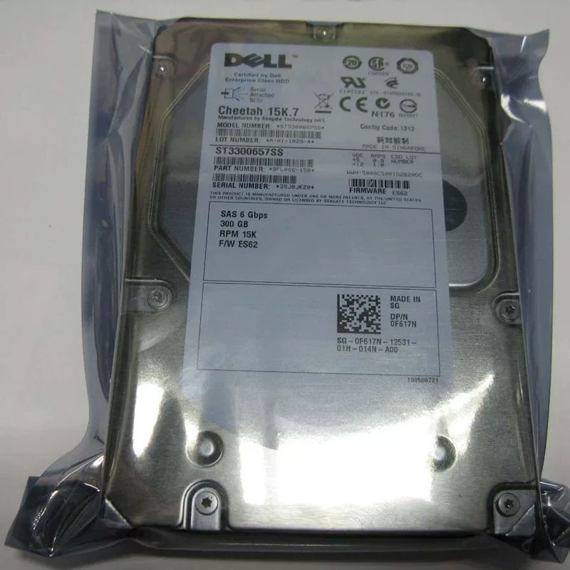 Оригинальный жесткий диск 300 ГБ SAS 3,5 дюйма 15K 0F617N ST3300657SS F617N гарантирован