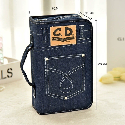 Discs Disc Bag Disc Holder — Multimediya və saxlama aksesuarları - 128-pieces-large-size-denim-fabric