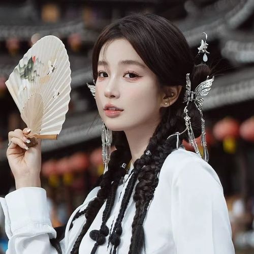 New Chinese Style Butterfly Tassel Hairpin, Ethnic Style Retro Back Hair Bun, Shark Clip Hair Accessories for Women, Exquisite