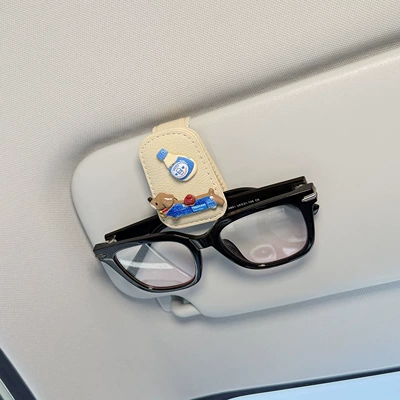 Sun Visor Glasses Holder, Cute Car Glasses Clip/Bill Clip