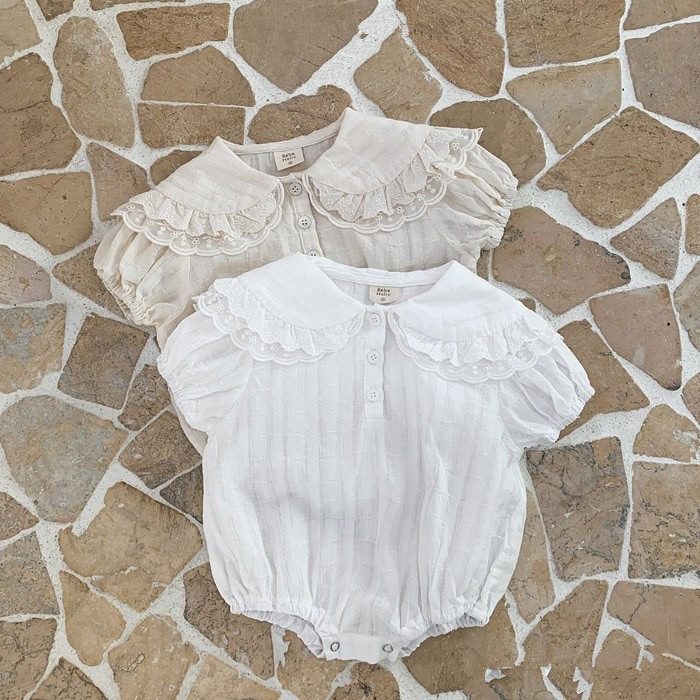 Niñas de verano con solapa bolsas de mangas cortas, ropa de bebé delgada, ropa de bebé coreana de verano 2025, ropa infantil, abrigo de bebé