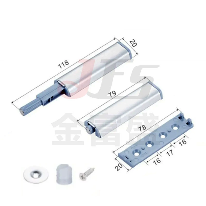 Cabinet door rebounder magnetic suction stainless steel shell mucoprocytone and collision free installation self -bouncing
