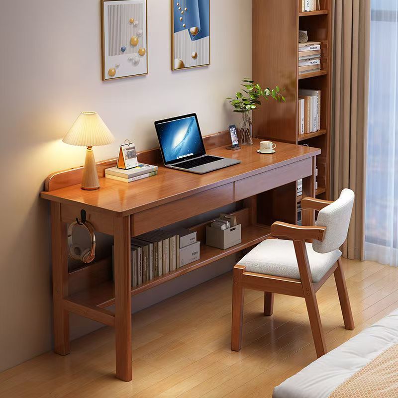 Solid Wood Desk with a Width of 40/50/60cm, Special Learning and Writing Desk for Kidsren, Home Student Bedroom Desktop Computer Desk
