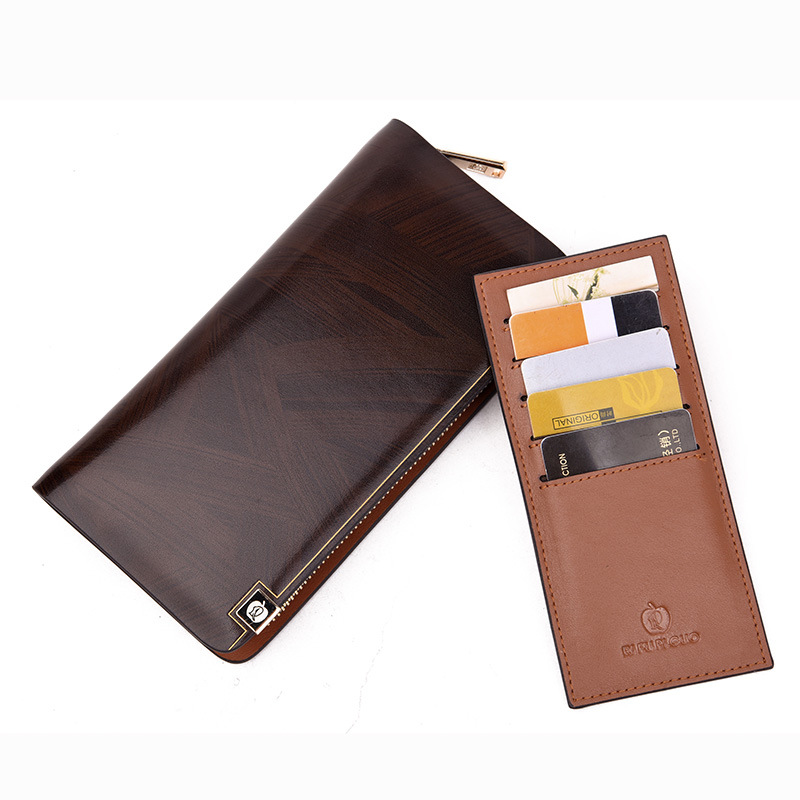 Men's wallet long zipper wallet wallet handbag men's clutch men's clutch_voghion.com
