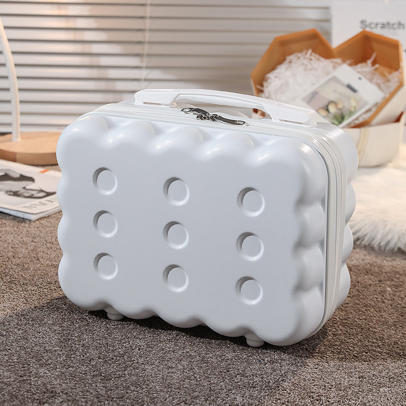 2024 nuevo estuche cosmético portátil de 14 pulgadas, equipaje pequeño, recuerdo femenino de dibujos animados, caja de almacenamiento, caja de regalo de embalaje al por mayor