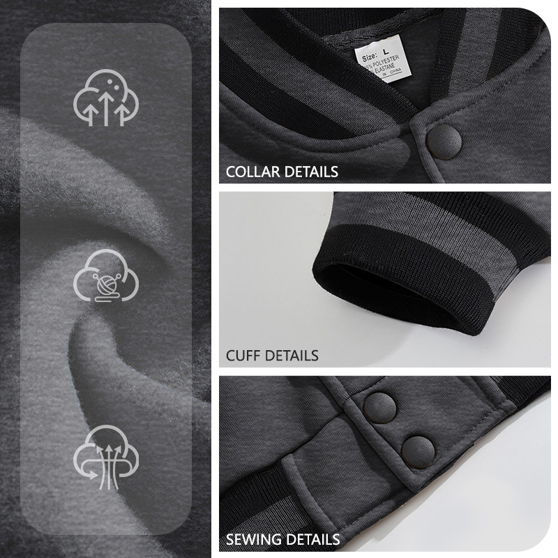 Nuevo transfronterizo Europa y América Amazon nuevo otoño y invierno ropa de hombre cardigan universal ropa de béisbol deportiva casual hombre conjunto