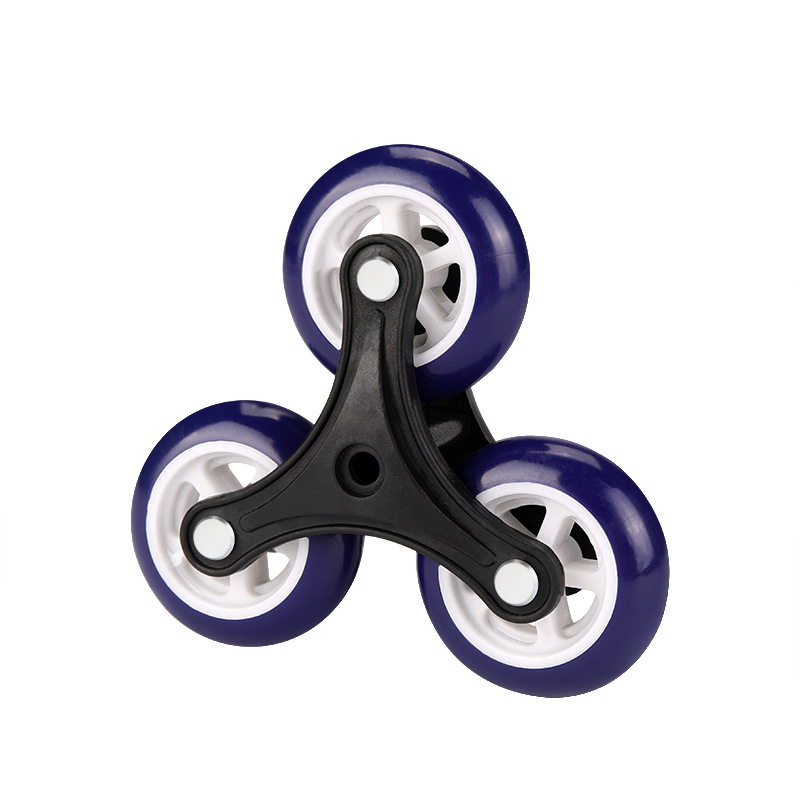 Mochila de estudiantes accesorios de bolsas de goma triangular actualización engrosado seis ruedas de cristal escalera de reemplazo accesorios de rueda