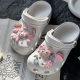 Lingna Fox Cave Shoes Accessories Shoes Flower Fit Carllochi Decorative Shoe Buckle Girls' Slippers Diy Buckle