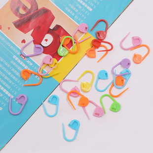 Color Hand Knitting Tool Accessories Plastic Mark Buckle Stitching Needle Wool Crochet Small Pin Anti-Unlock Buckle