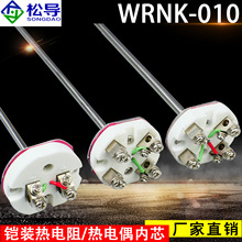 WRNK-010铠装热电偶芯 K/E热电偶传感器 装配式PT100热电阻可弯曲
