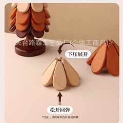 实木隔热垫防烫耐高温家用餐桌垫厨房碗盘垫创意砂锅杯垫木质摆件