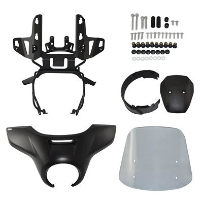 Suitable for Honda CM1100 Motorcycle front windshield - matt-black-headlight-shade-smoke-gray-windshield