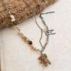 Ceramic Beaded Star Bear Necklace