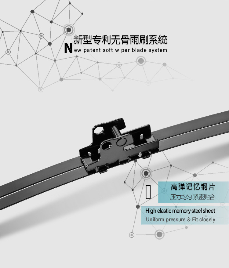 Meitu Wiper Blades Silent Boneless Wiper Blades for Toyota 18-22 Models 8Th Generation Camry Manufacturer Oem