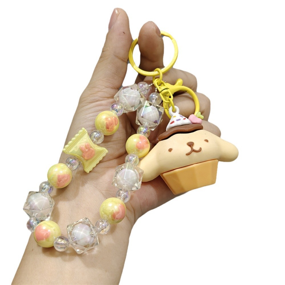 Beaded Sanrio muñeca de dibujos animados colgante bolsos colgante bolsos colgante de dibujos animados colgante de teléfono móvil al por mayor