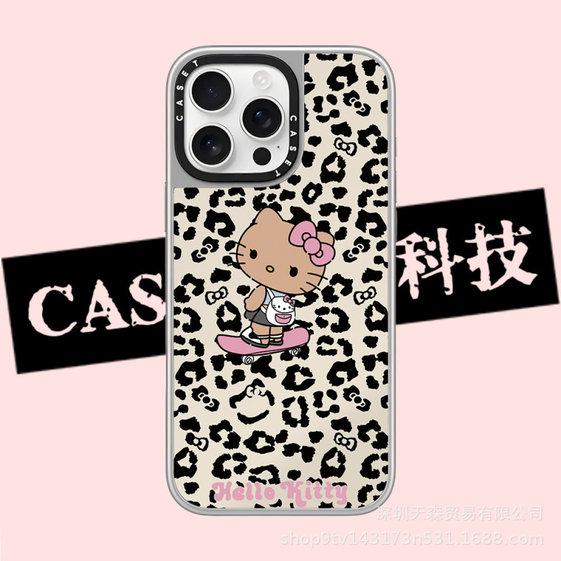 CASET联名夏威夷KT猫用苹果iPhone16ProMax手机壳15Pro潮牌14镜面|undefined