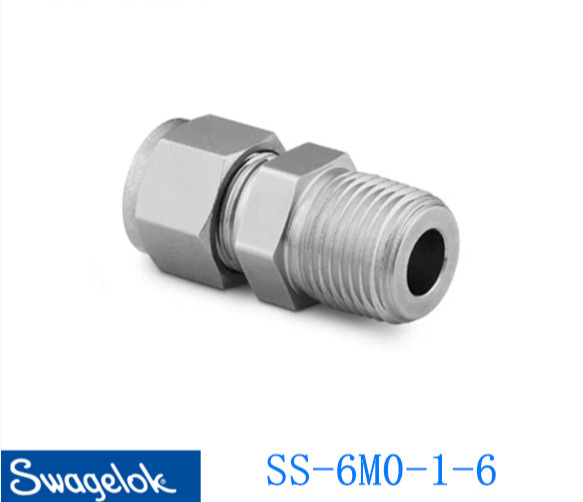 Swagelok世伟洛克(SS-6M0-1-6)卡套管接头6 mm 卡套 x 3/8 in.NPT