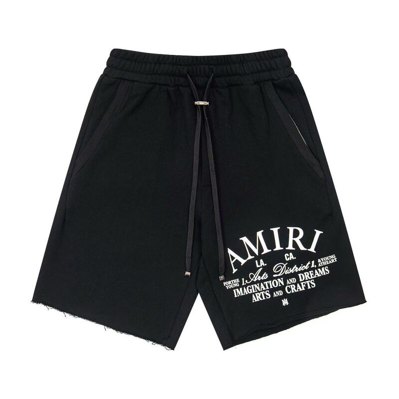 Specially Designed for Cross-Border Sales, Amiri Printed Shorts, Sweatpants, Casual Pants, Unisex American-Style Trendy Brand Five-Point Pants, Beach Pants