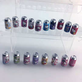 迷你卡通树脂立体仿真KT猫微缩易拉罐娃娃屋DIY模型道具饰品配件