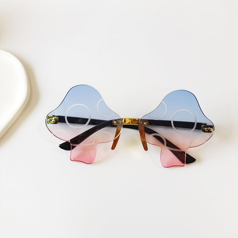 New Fashion Mushroom Shape Frame Children's Summer Uv Protection Sunglasses display picture 4