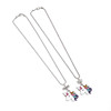 Children's accessory, necklace, chain, metal set, European style, wholesale