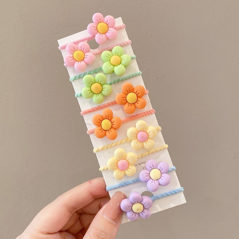 儿童可爱拇指发圈彩色不伤发宝宝皮筋女童头绳高弹力婴儿发饰新款|undefined