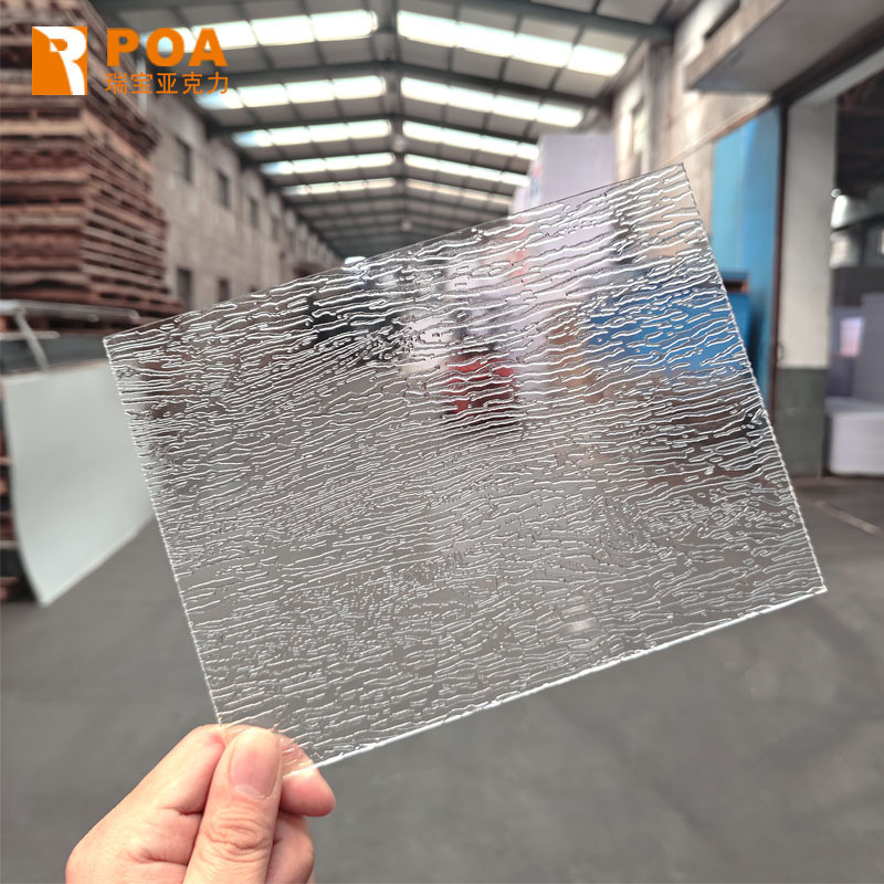 Acrylic Bark Pattern Board Translucent Frosted Texture Door Panel 23456810mm Background Board Plexiglass Partition