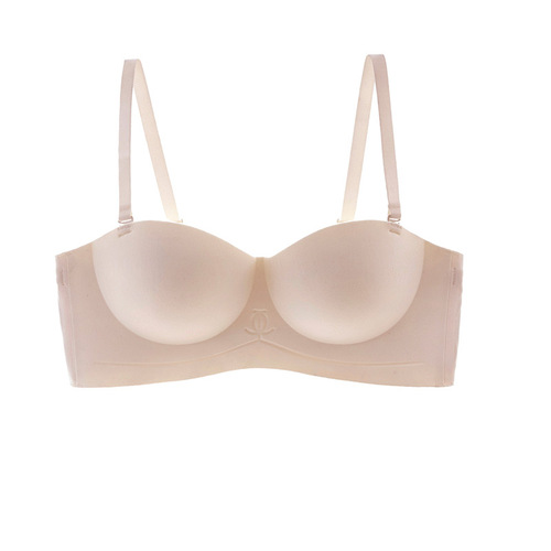 Underwear for women, seamless small breast push-up, no rims, strapless bra, tube top, small breast special bra