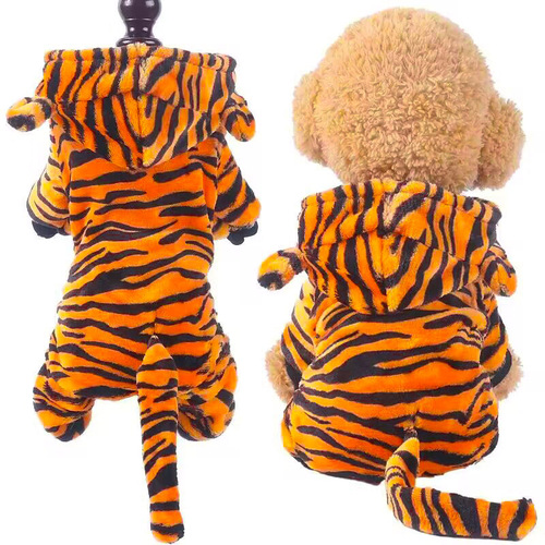 Autumn and winter dog clothes warm and thickened coral velvet puppy transformation clothes Teddy Corgi cat pet clothing wholesale