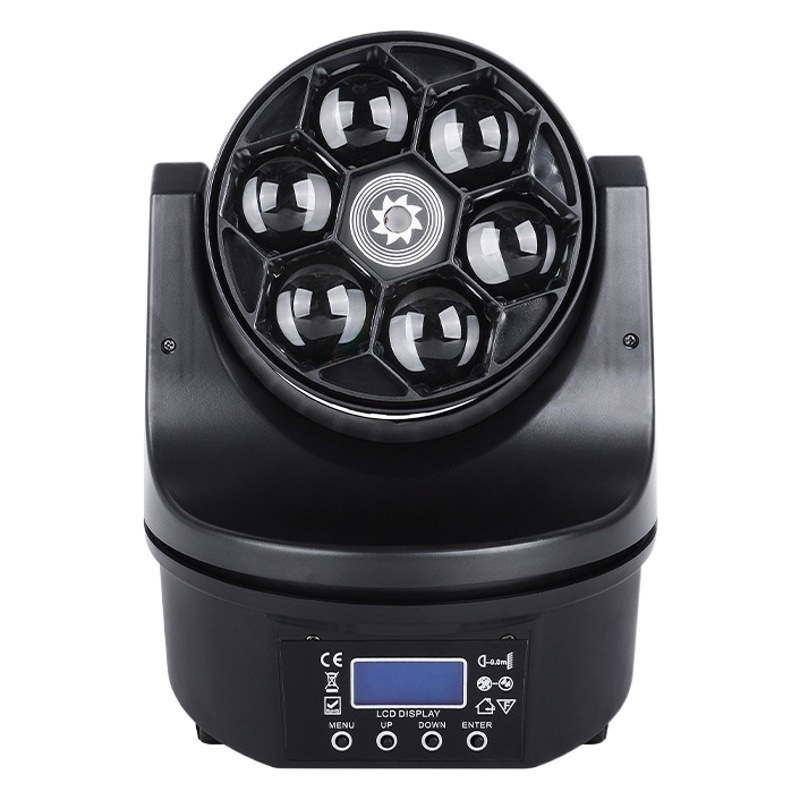 6 Ojo de abeja cabeza móvil luz de la barra de iluminación de la atmósfera de color KTV proyector de luz láser de luz de flash de colores luz del disco