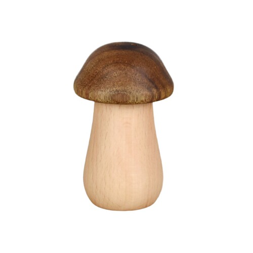 New product launch wooden toothpick holder creative mushroom simple toothpick jar Japanese style personalized household toothpick box