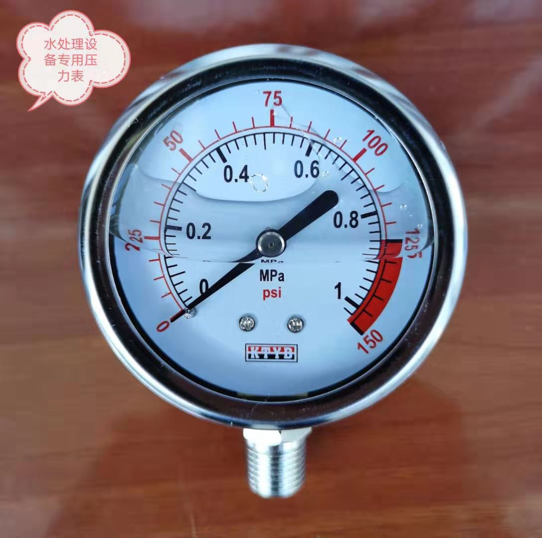 y40y60y100 腐蚀性设备压力表 耐酸设备压力表 耐震 压力表
