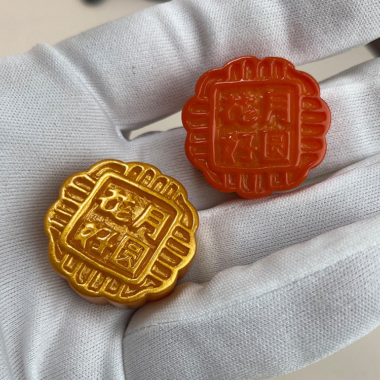 月餅花好月円シミュレーション食品樹脂ミクロプレゼント髪飾り耳飾りストラップ部品|undefined