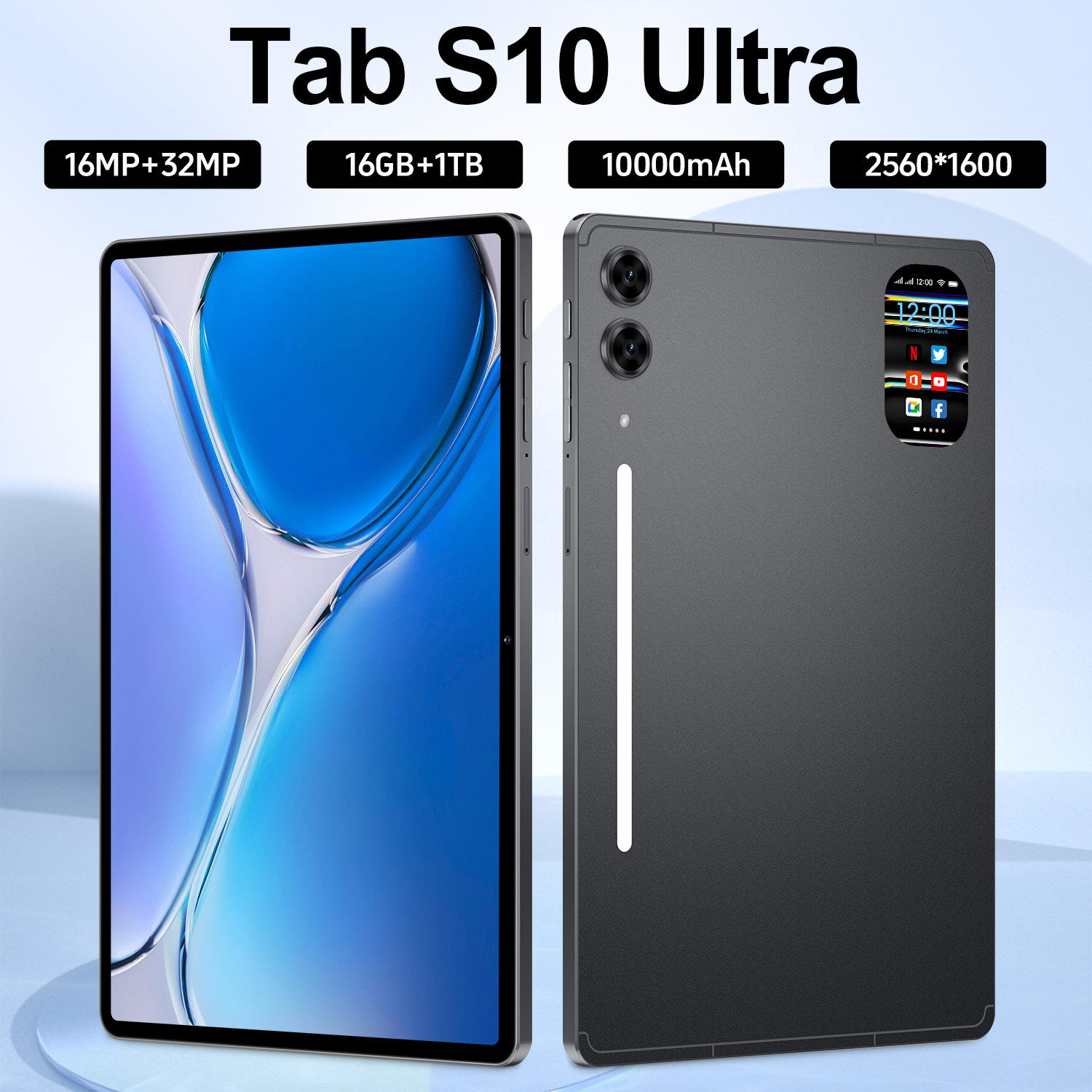 Cross-Border New Tab S10 Ultra Android Smart Tablet 10.1inch Large Screen Dropshipping Source Manufacturer