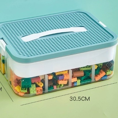 FUENTE Fábrica | Partículas de juguete para niños Caja de almacenamiento de Lego Clasificación de piezas Bloques de construcción Clasificación de la caja de organización del compartimiento
