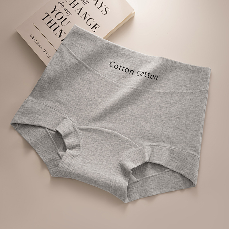 50 bragas de algodón a rayas, entrepierna de algodón puro, entrepierna antibacteriana, 10A, entrepierna larga, estilo deportivo, gran tamaño, bóxer pequeño para mujer