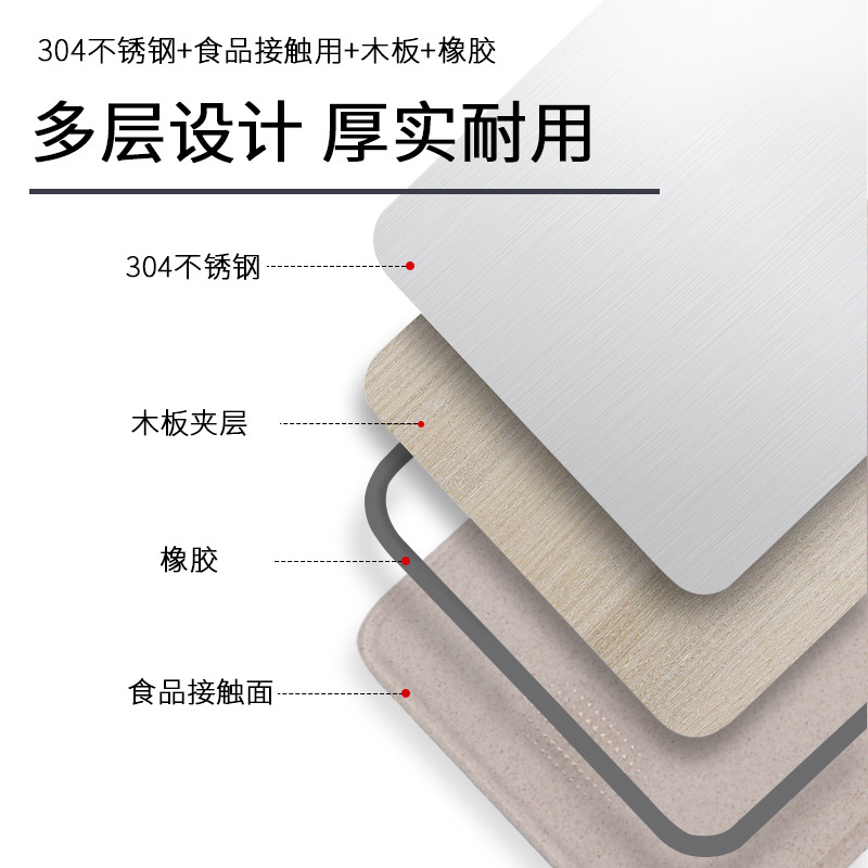 tablero de corte de verduras tablero de corte de alimentos suplementarios tablero de corte de acero inoxidable tablero de corte de verduras tablero de frutas de doble cara tablero de mesa de cocina tablero de verduras