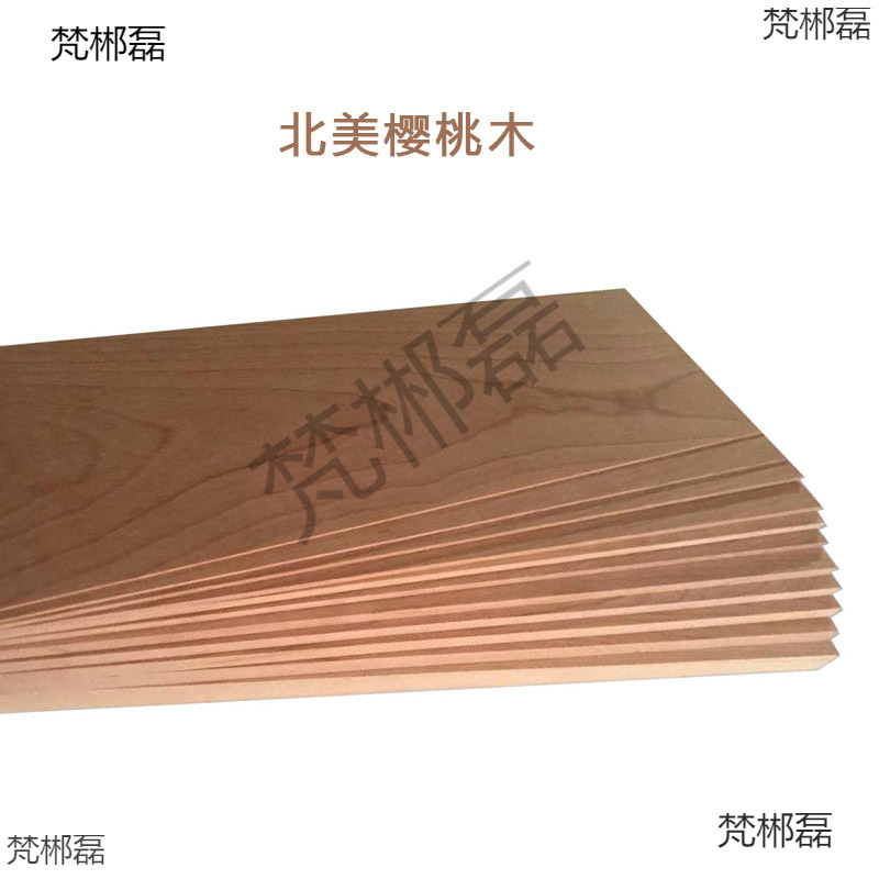 Madera de cereza Roja de América del Norte madera de cereza hoja de madera de madera maciza fina hoja de madera de madera fina registro de madera DIY soporte de productos grandes