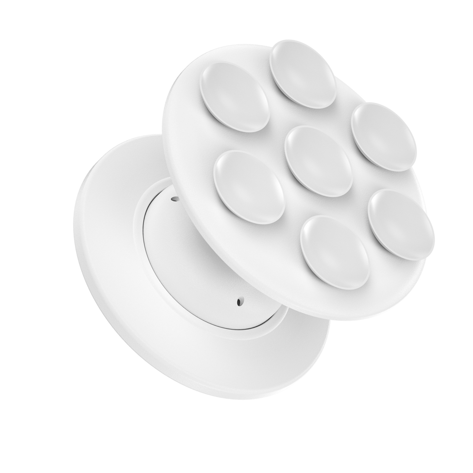 Soporte de bolsa de aire para teléfono móvil escritorio perezoso silicona plegable retráctil redondo de color sólido ventosa de vacío empuñadura para teléfono móvil al por mayor