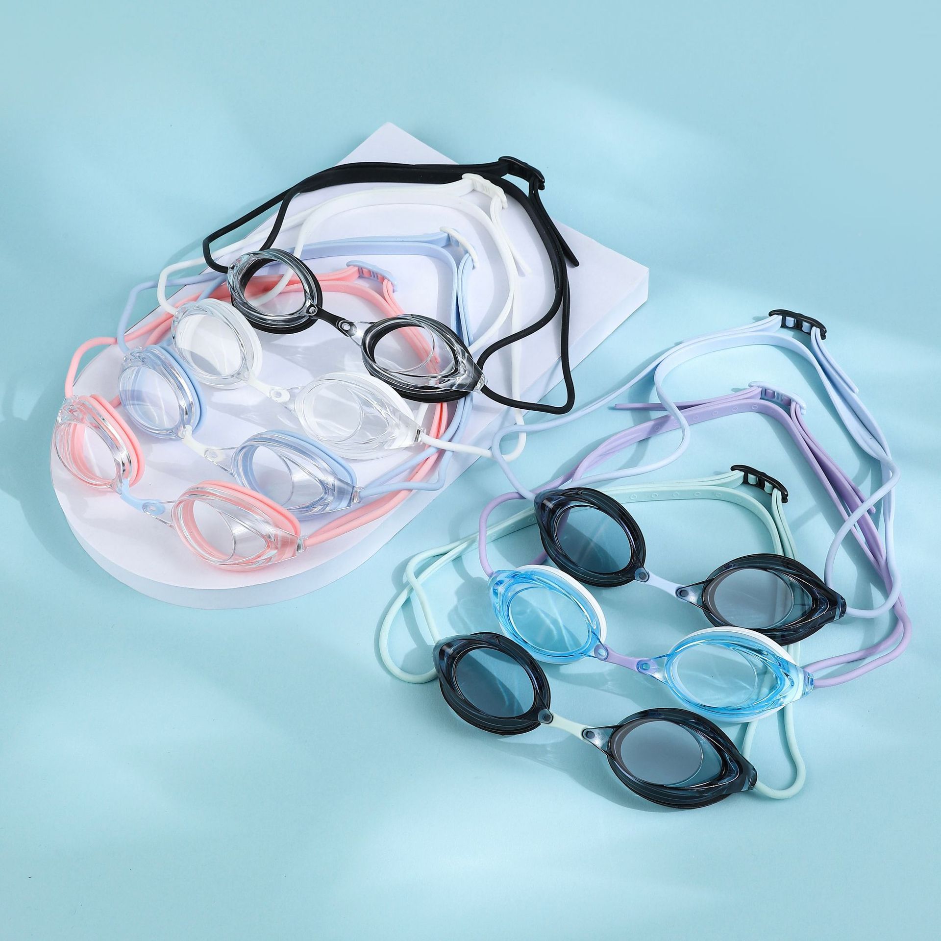 Waterproof professional Olympic silicone swimming goggles anti-fog…