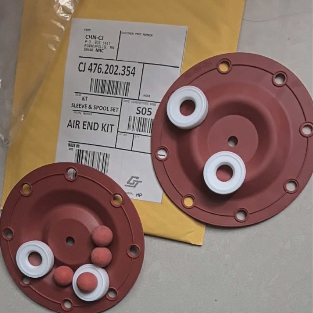 成纪配套胜佰德气动隔膜泵维修包476.202.354隔膜片.球座.球