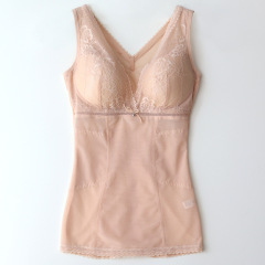 新しいvネックはブラジャーのベストを着用しないでください。女性は腹を収めて腰の美体のベストを作ります。
