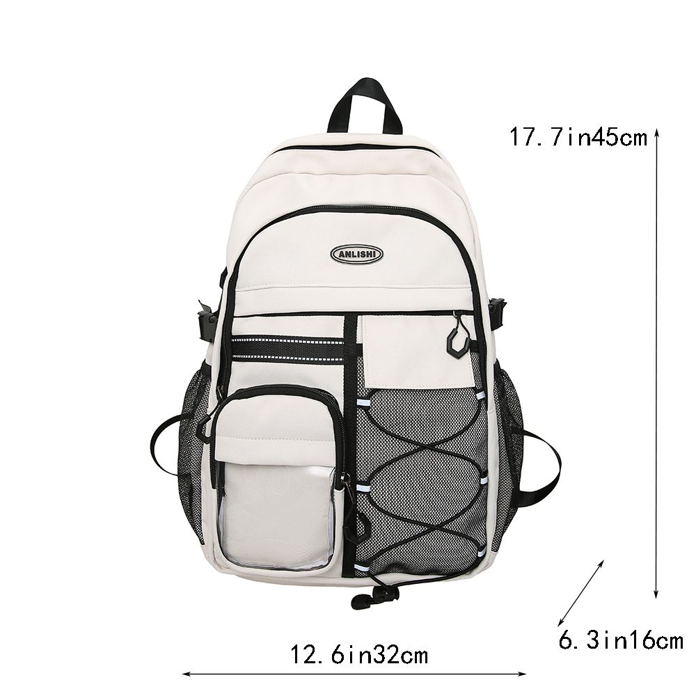 Mochila de trabajo retro coreana para estudiantes universitarios