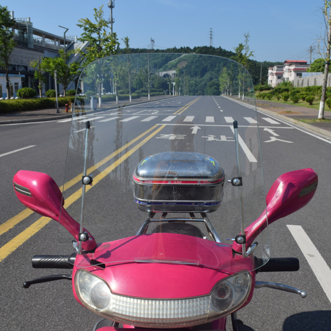 Electric Vehicle Front Windshield Tempered Glass Battery Pedal Type Motorcycle Windshield Glass High Definition Front Windshield