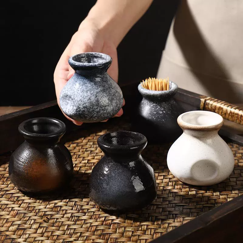 Коробка зубочистки в японском стиле милая домашняя гостиная зубочистка керамическая банка зубочистки удобная минималистичная коробка для хранения ватных тампонов индивидуальность